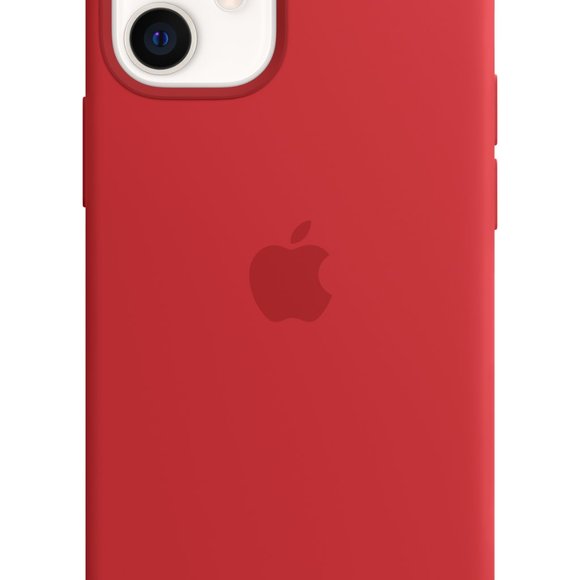 iPhone 12 mini Silicone Case with MagSafe - BlackActual Color:Red